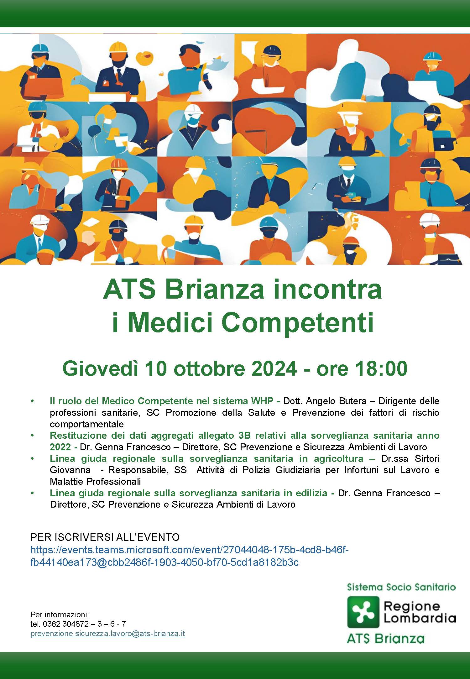 Webinar ATS Brianza incontra i Medici Competenti 10102024