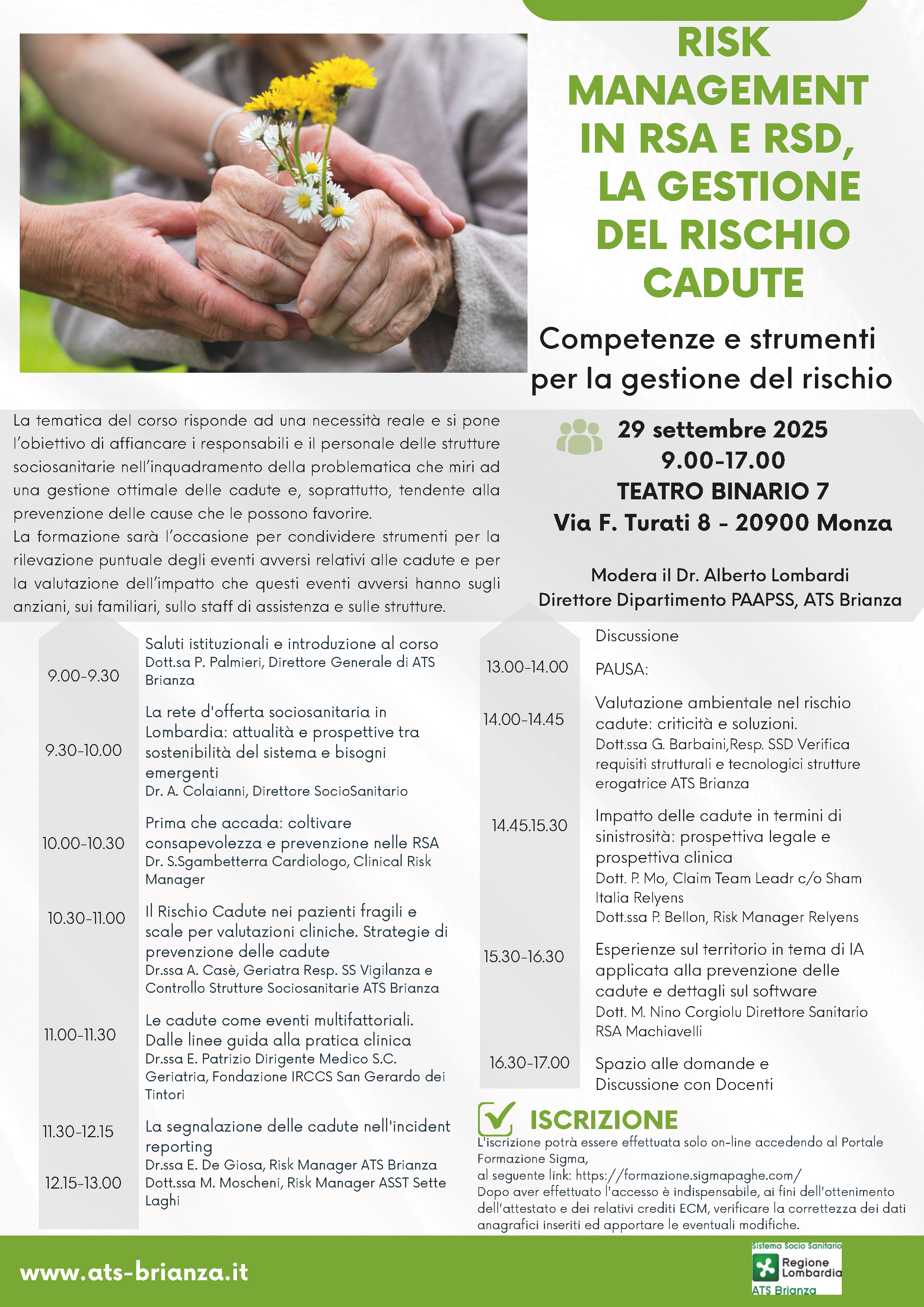 Locand Risk management in RSA e RSD La gestione del rischio cadute 