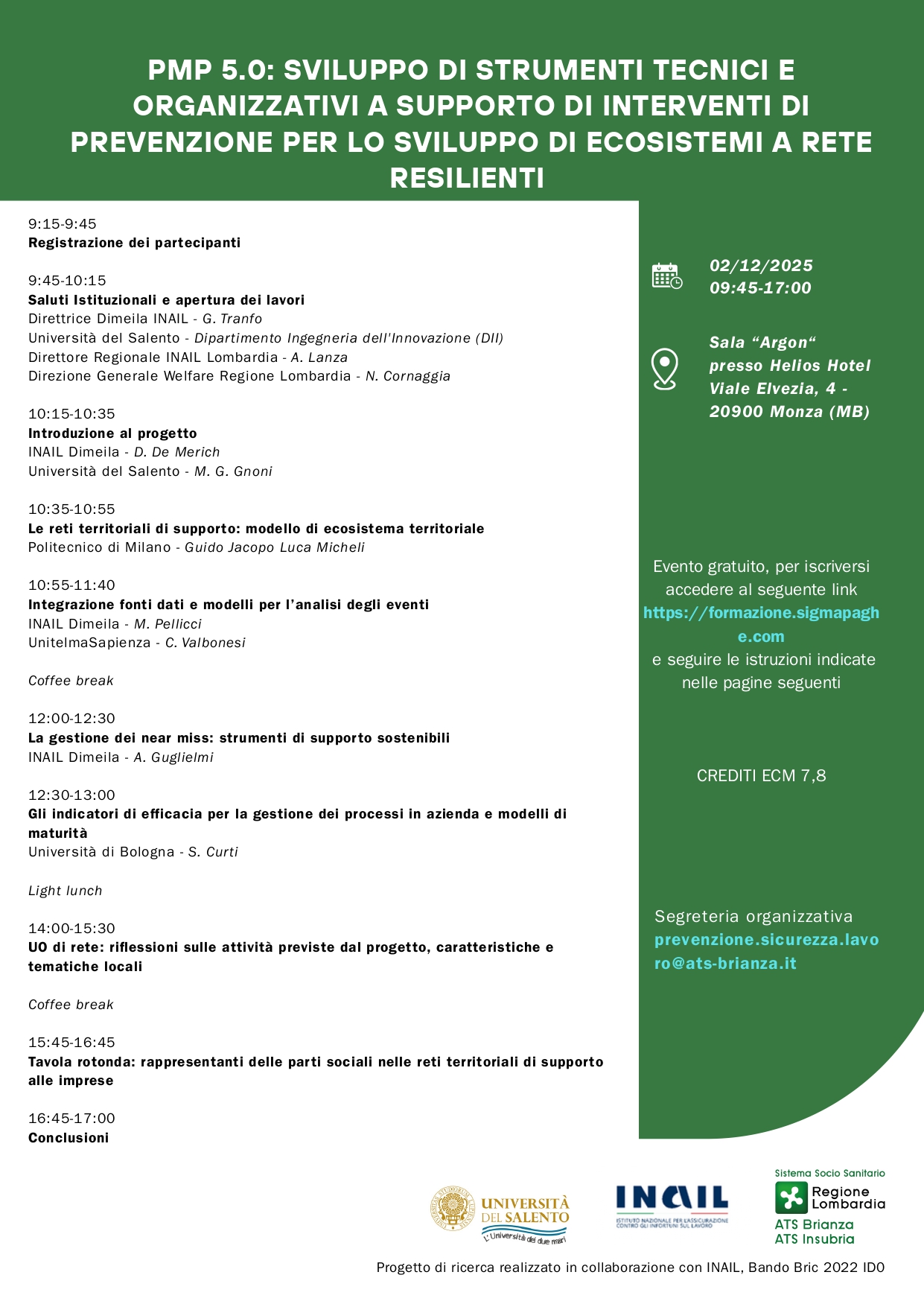 Locandina evento Progetto BRIC PMP 5.0 02122025 REV2 page 0001