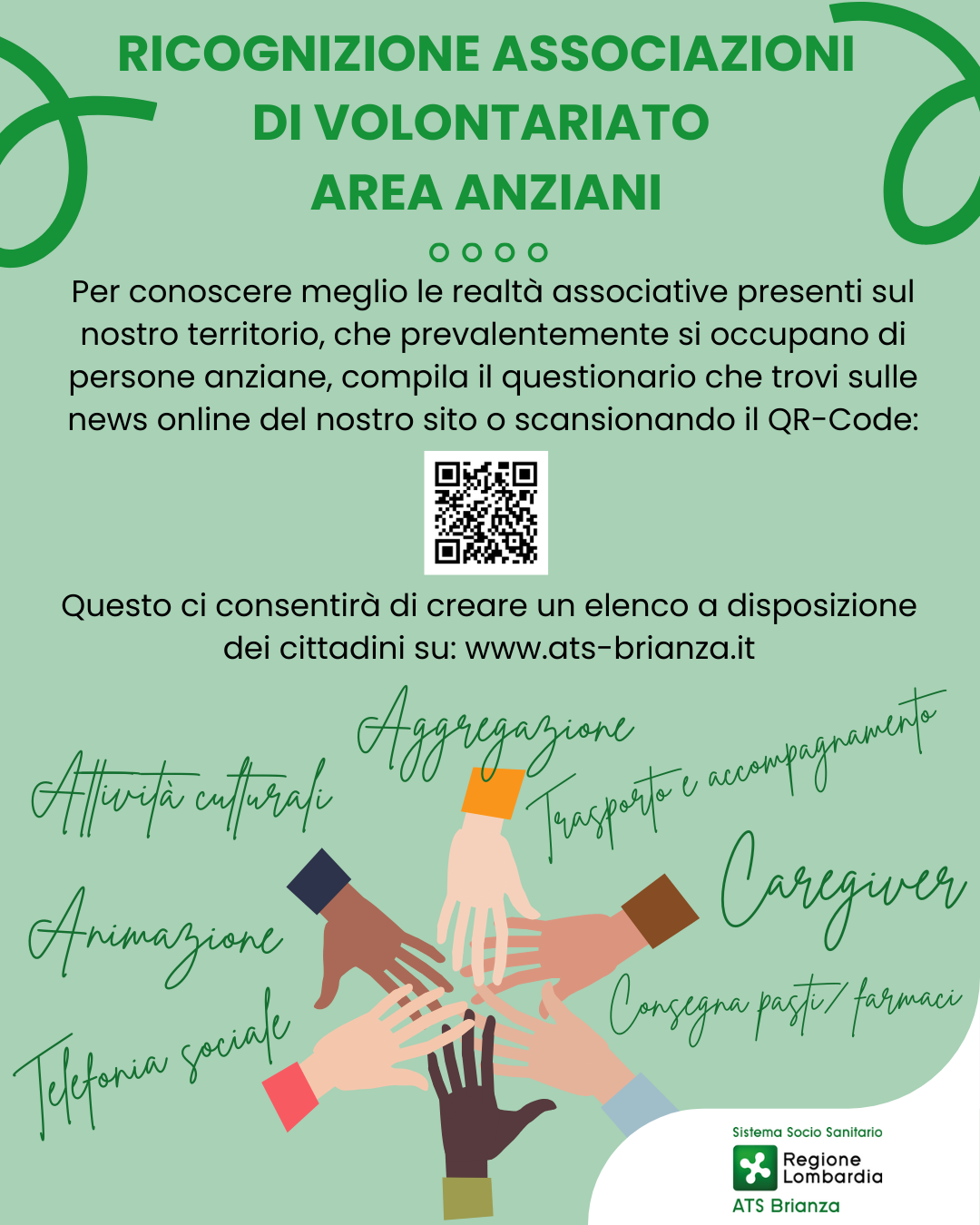 Ricognizione associazioni di volontariato area anziani